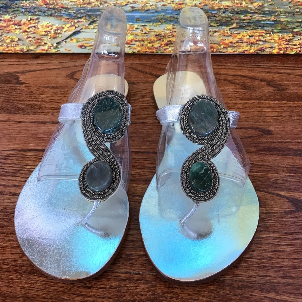 Very Volatile Silver Sandals